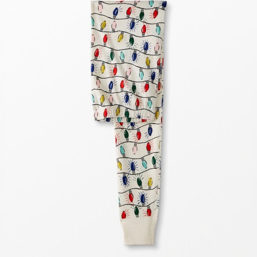 Hanna Andersson Holiday Christmas Light Pajama Bottoms. Size XXL